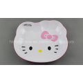 Two Tone Melamine Plate with Hello Kitty Logo (PT7102)